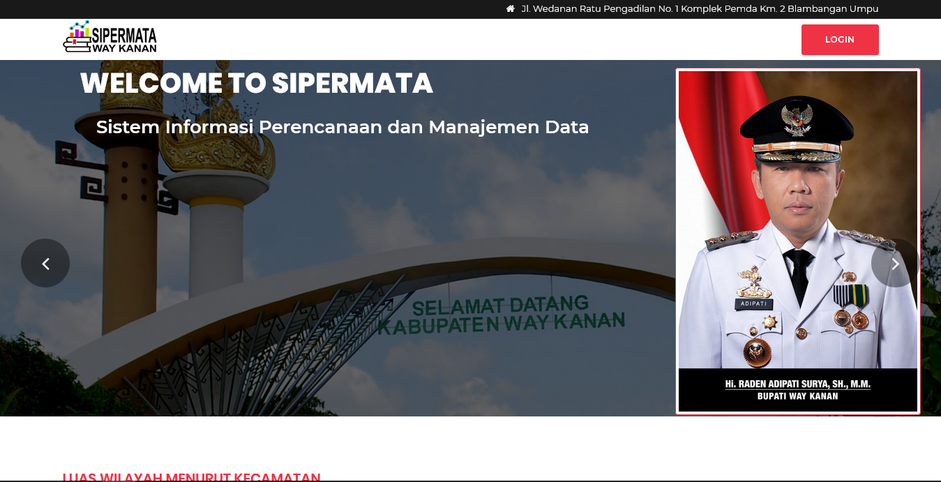 Sistem Informasi Perencanaan dan Manajemen Data Kabupaten Way Kanan